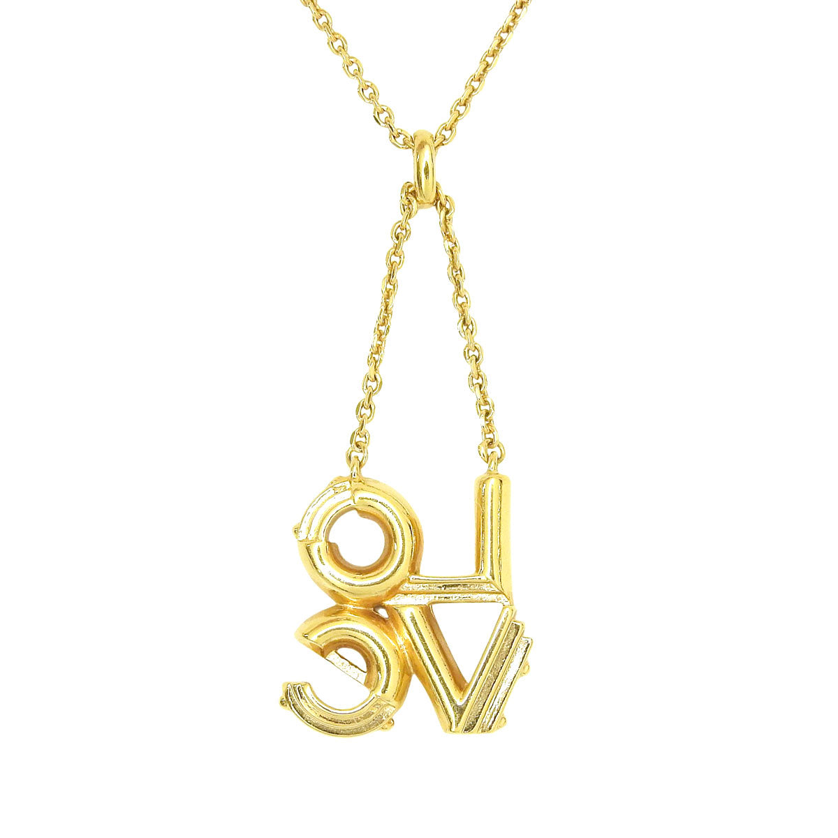 LV＆ME LOVEネックレス ゴールド