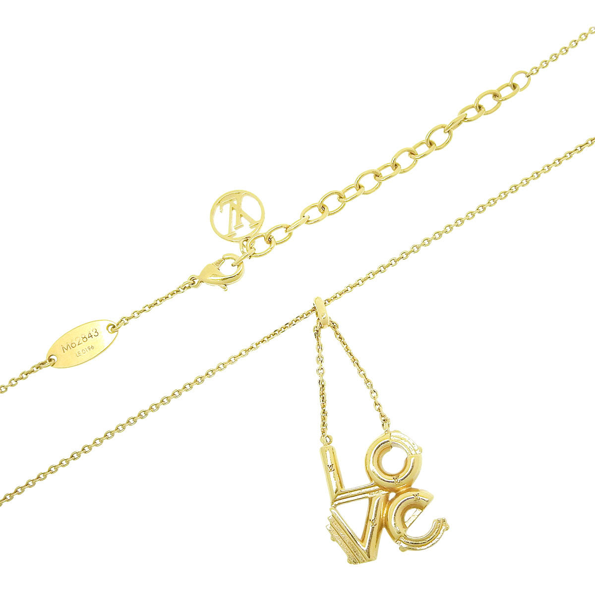 LV＆ME LOVEネックレス ゴールド
