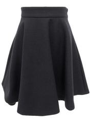 ウールフレアスカート ネイビー