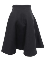 ウールフレアスカート ネイビー