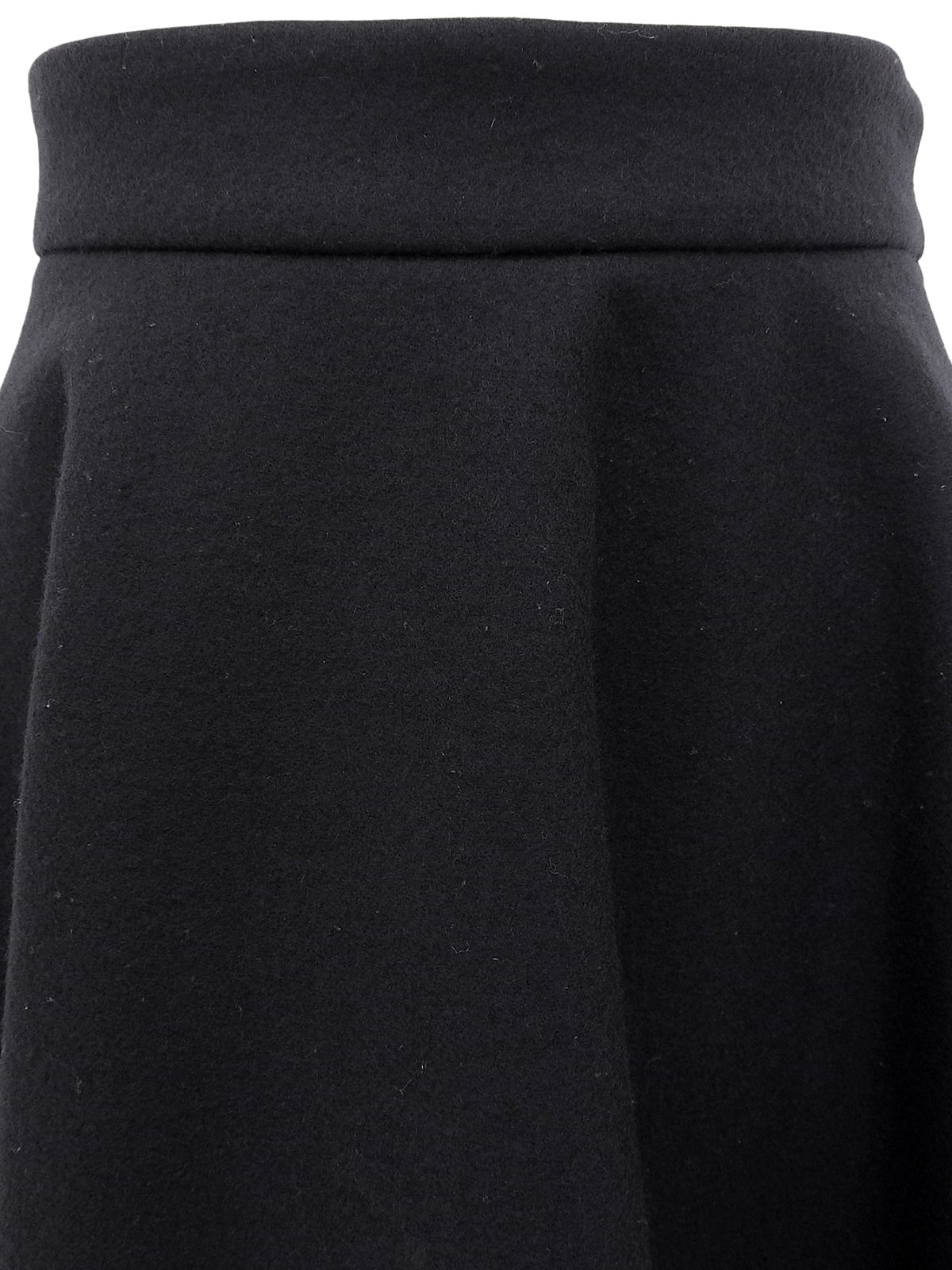 ウールフレアスカート ネイビー