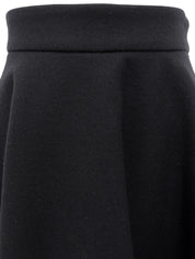 ウールフレアスカート ネイビー