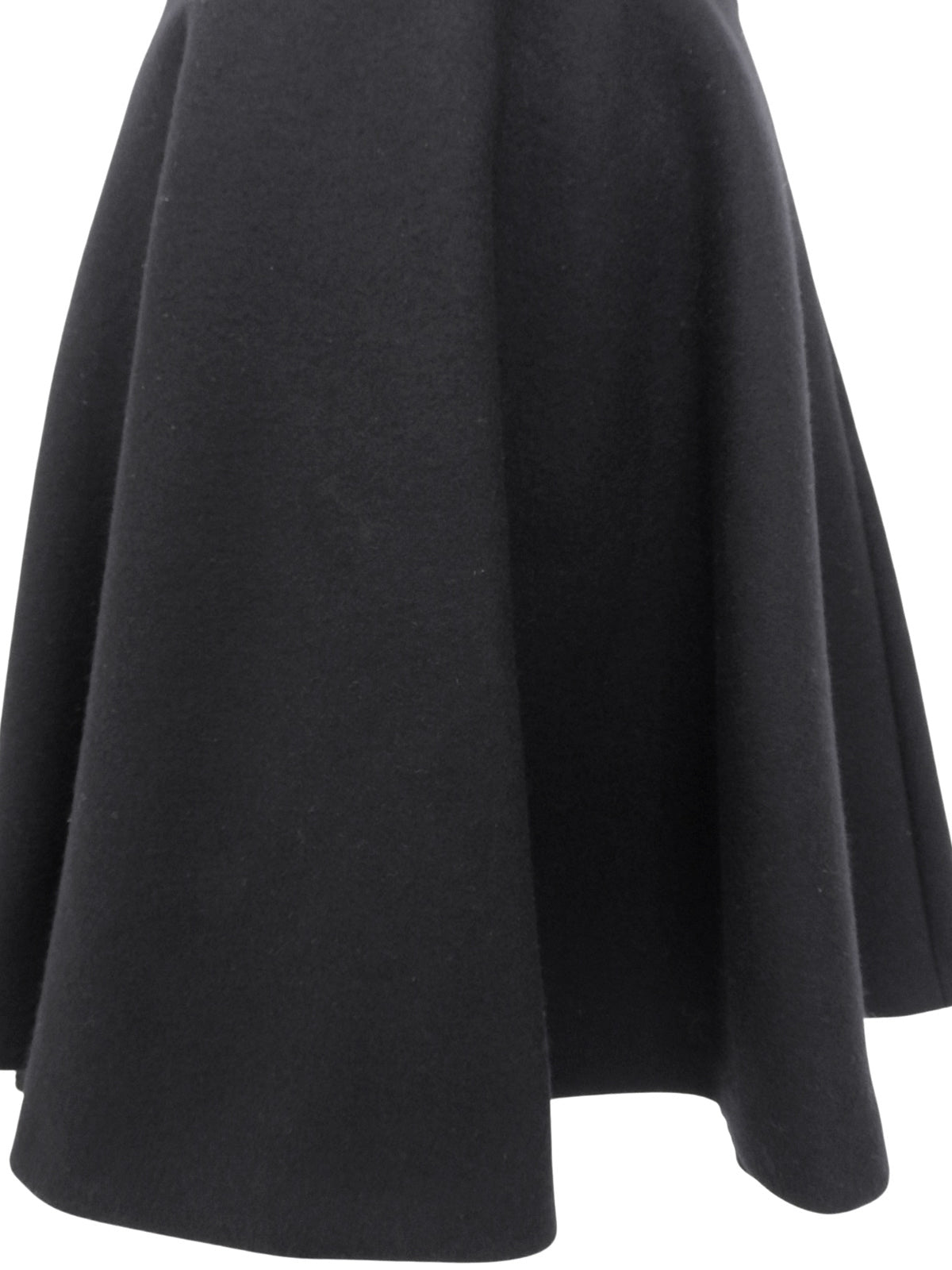 ウールフレアスカート ネイビー