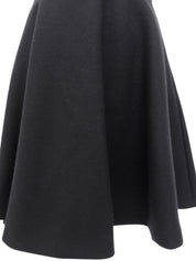 ウールフレアスカート ネイビー