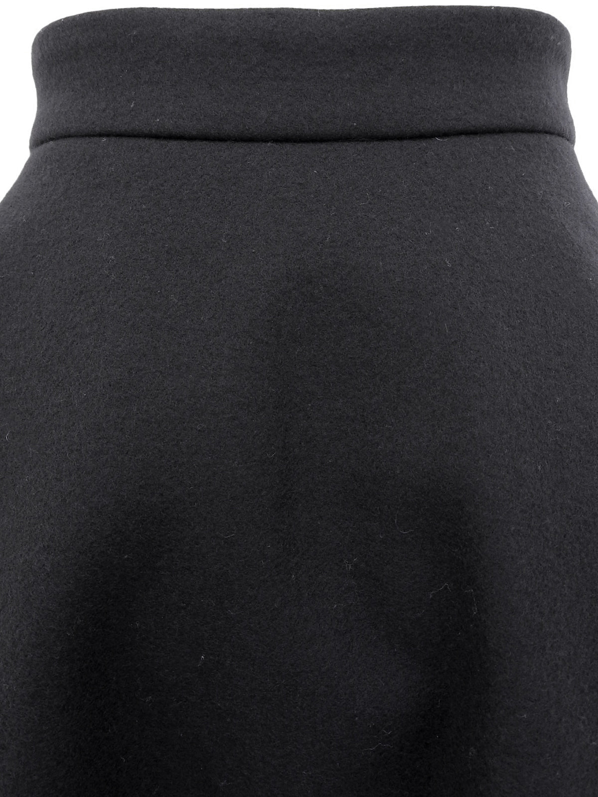 ウールフレアスカート ネイビー