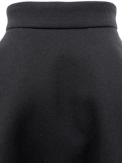 ウールフレアスカート ネイビー