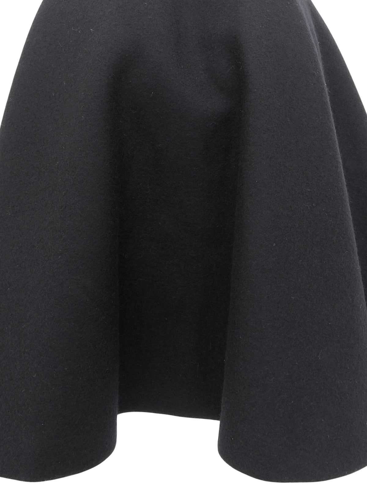 Wool Flared Skirt #38 Navy