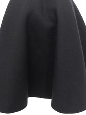 Wool Flared Skirt #38 Navy