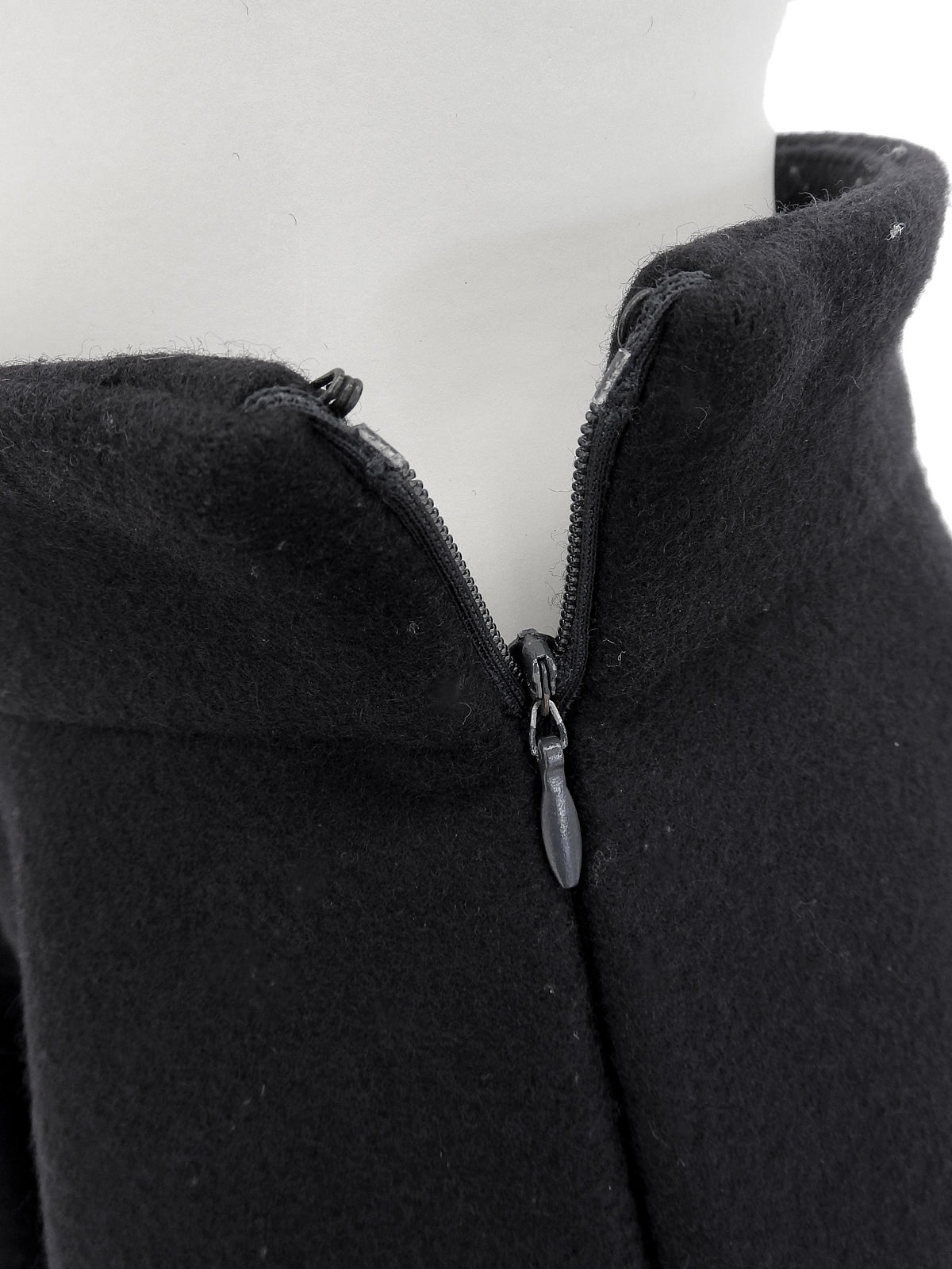 ウールフレアスカート ネイビー