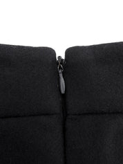 ウールフレアスカート ネイビー