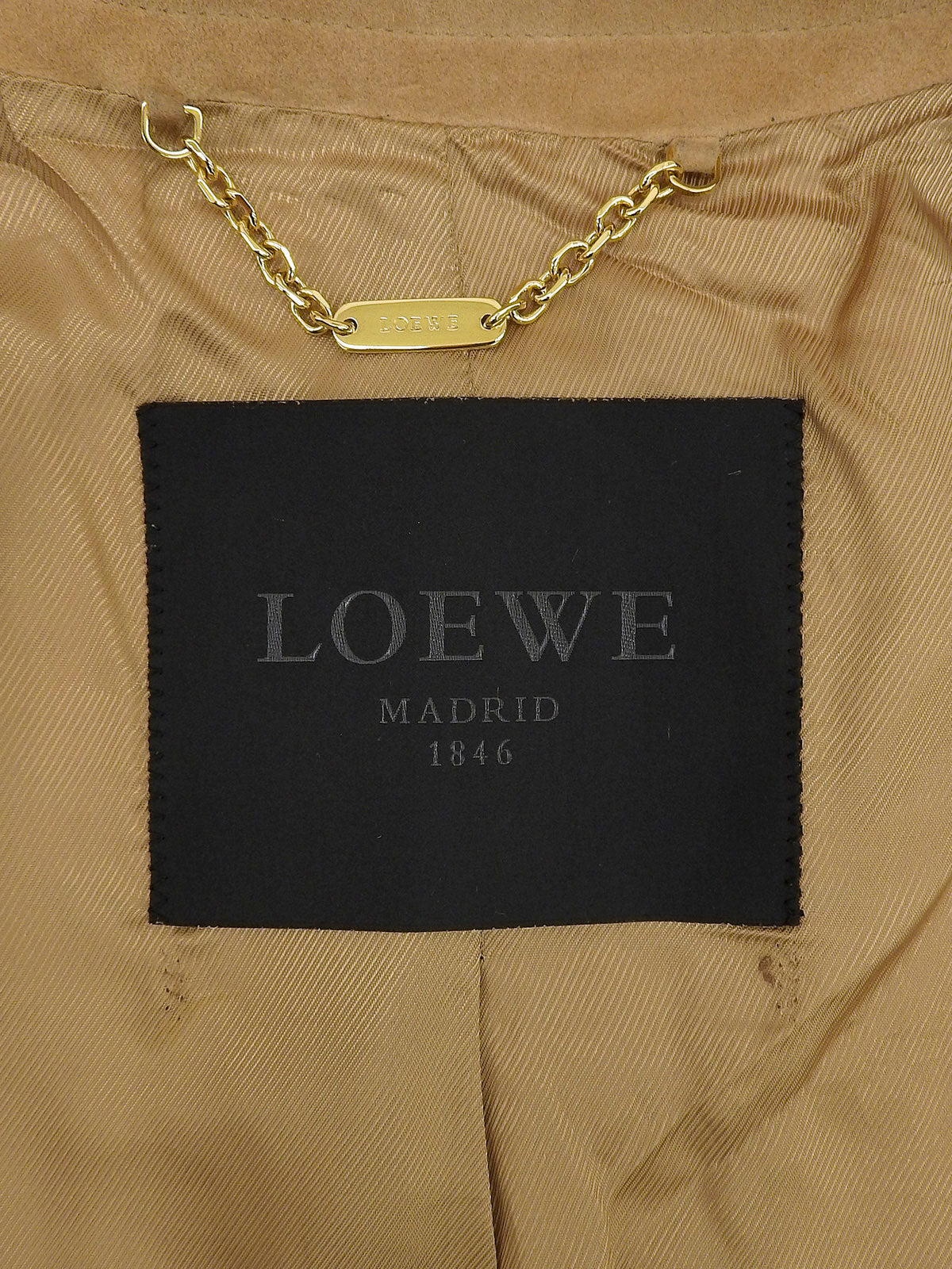 Beige suede zip-up jacket