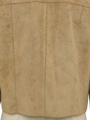 スエードジップアップジャケット ベージュ