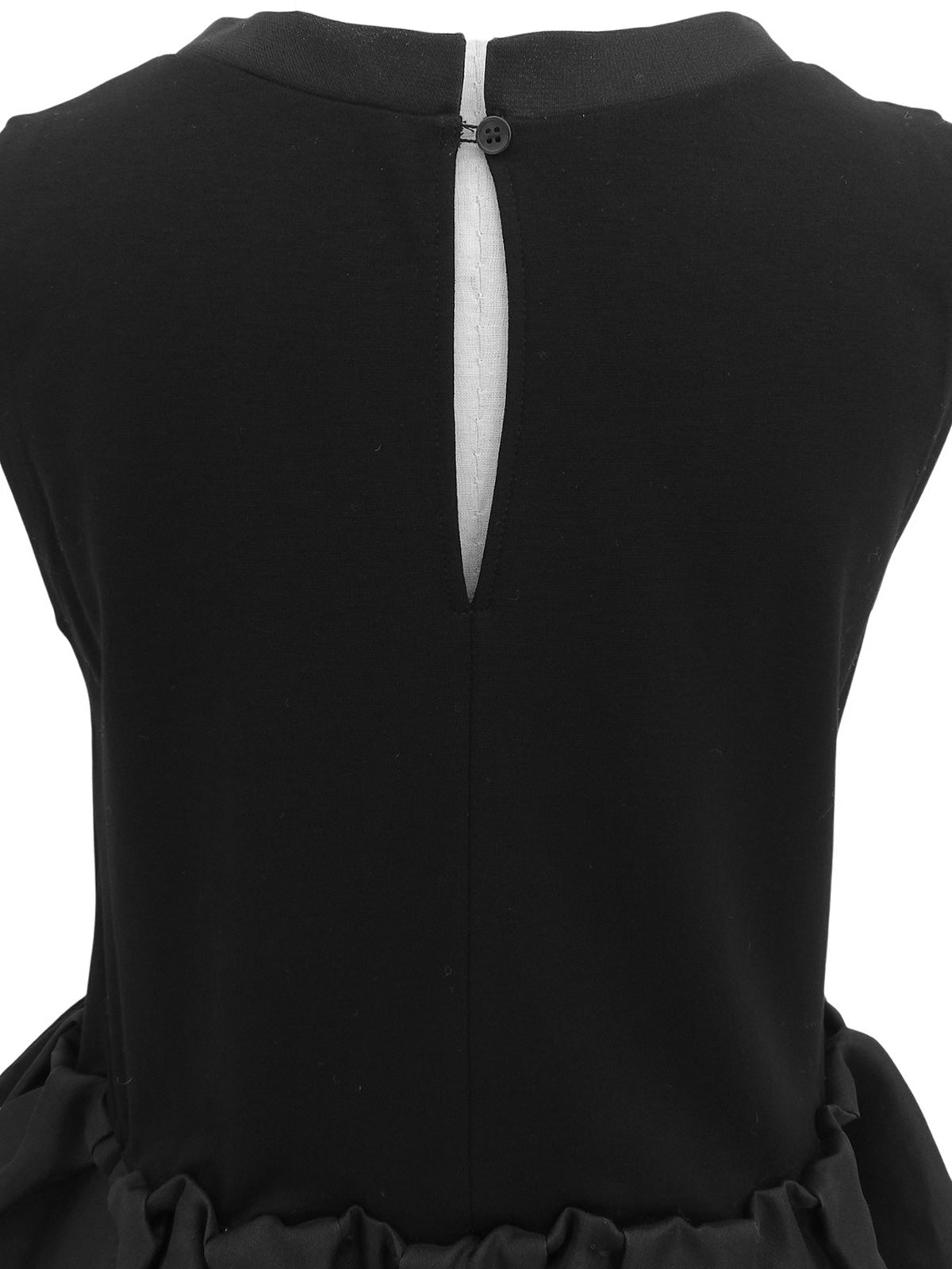 リボンノースリーブチュニック ブラック