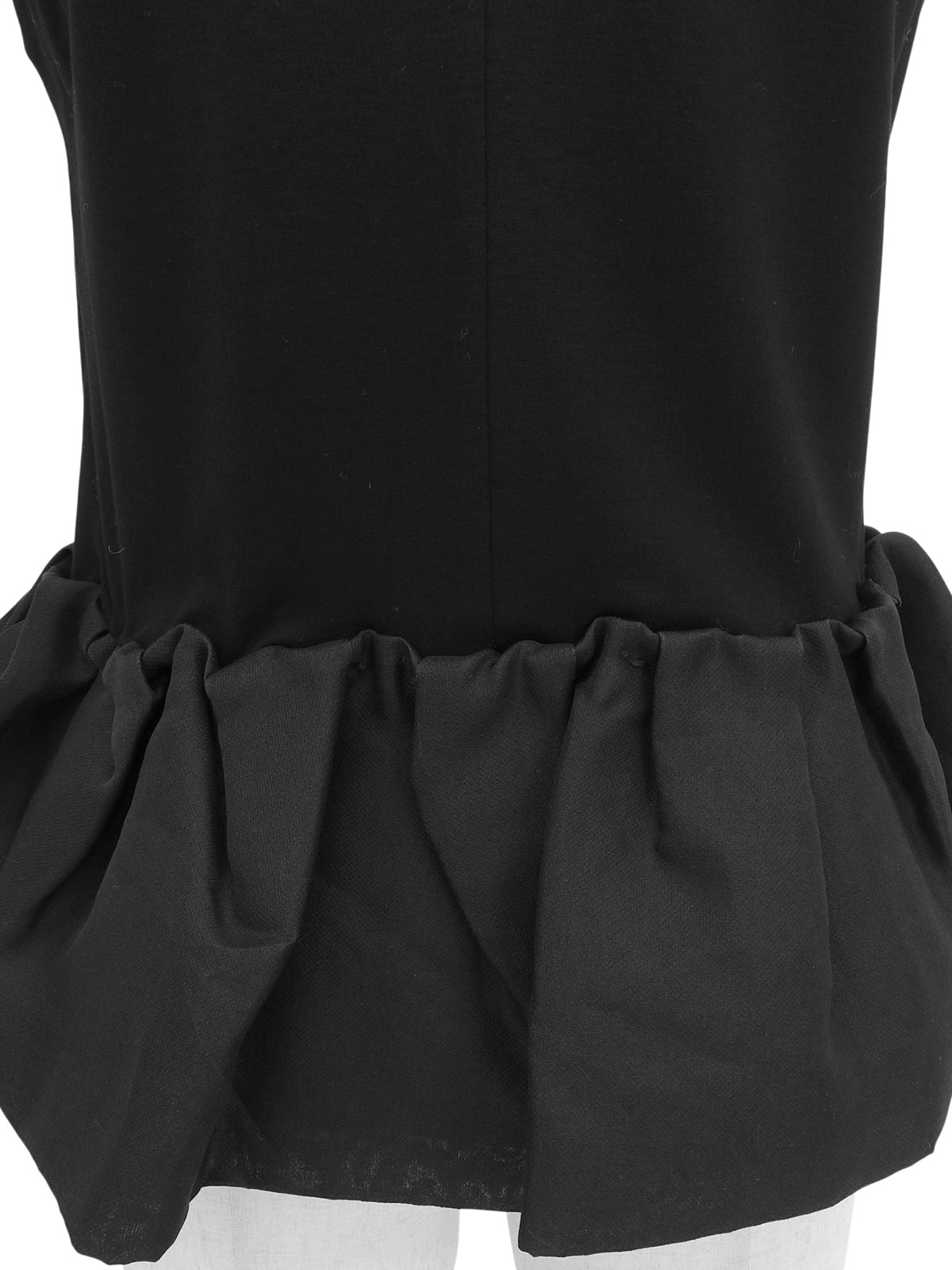 リボンノースリーブチュニック ブラック