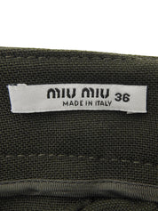 サイドジッププリーツスカート カーキ