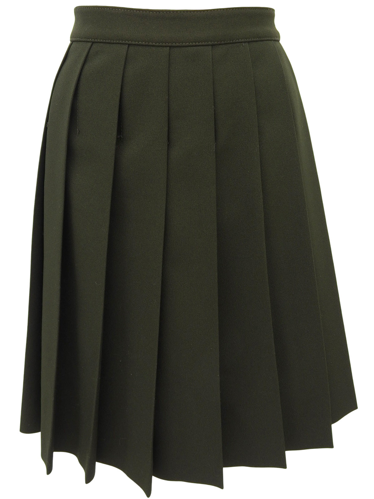 サイドジッププリーツスカート カーキ