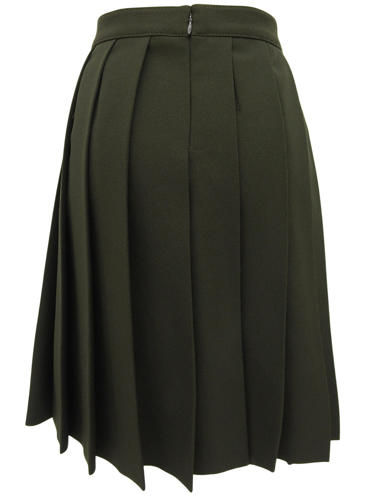 サイドジッププリーツスカート カーキ