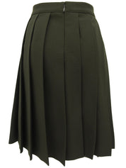 サイドジッププリーツスカート カーキ