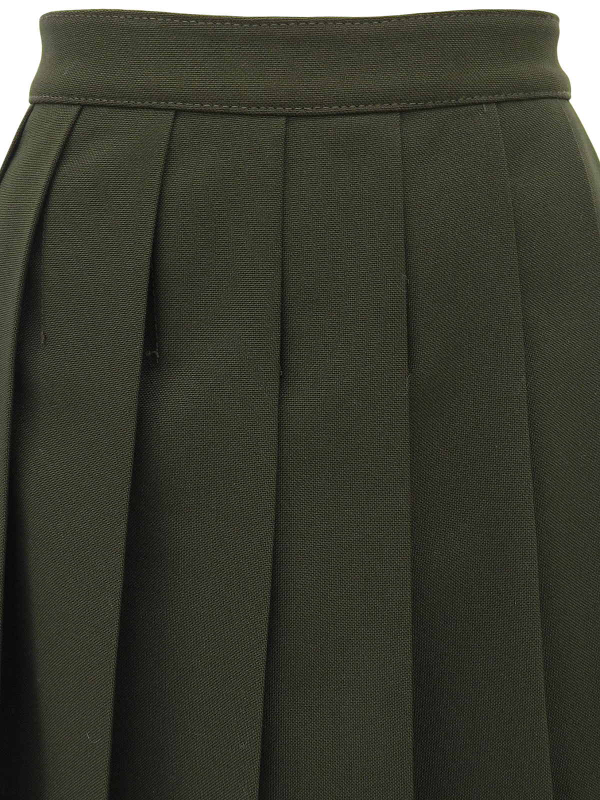 サイドジッププリーツスカート カーキ