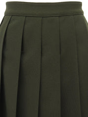 サイドジッププリーツスカート カーキ