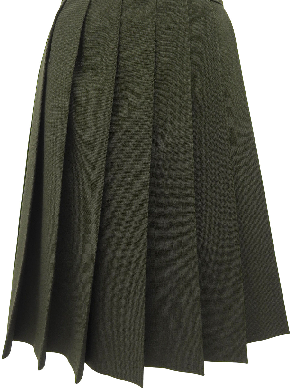 サイドジッププリーツスカート カーキ