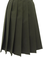 サイドジッププリーツスカート カーキ