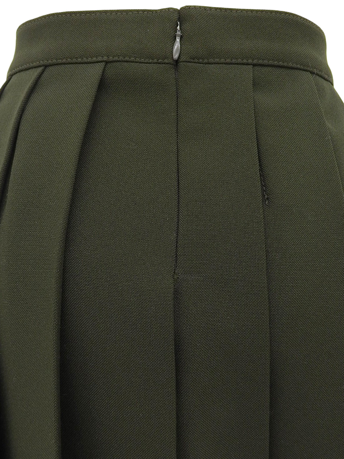 サイドジッププリーツスカート カーキ