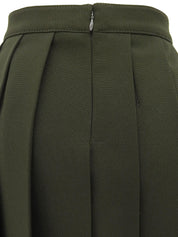 サイドジッププリーツスカート カーキ