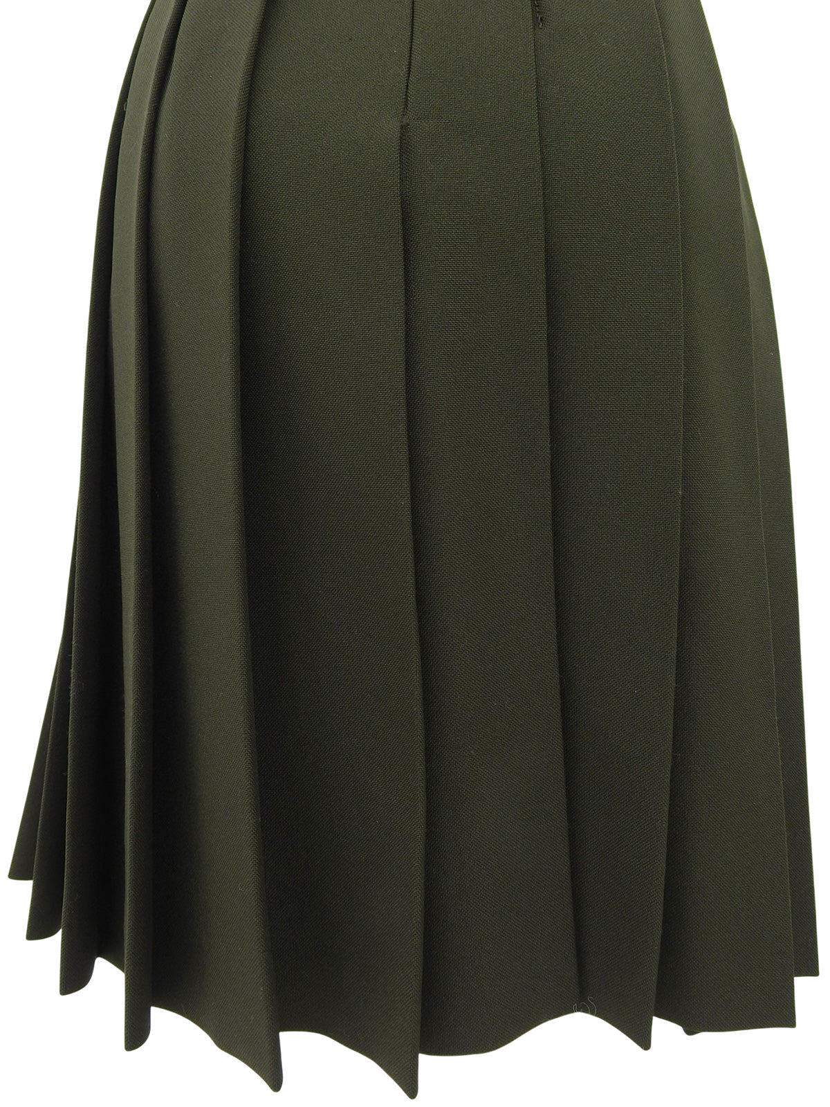 サイドジッププリーツスカート カーキ