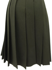 サイドジッププリーツスカート カーキ