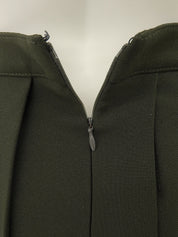 サイドジッププリーツスカート カーキ