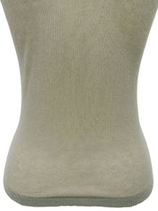 メデューサステッチノースリーブタートルニット　グレージュ