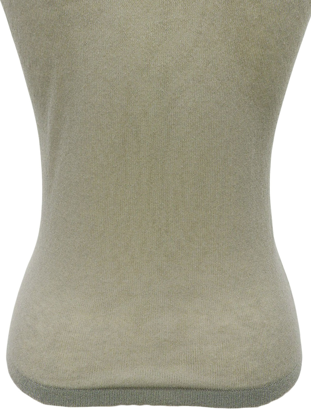 メデューサステッチノースリーブタートルニット グレージュ