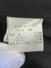 ストライプパターンノースリーブワンピース ブラック/ホワイト