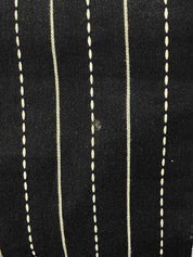 ストライプパターンノースリーブワンピース ブラック/ホワイト