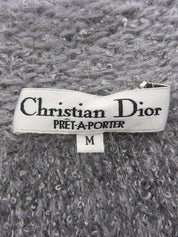 ウールロングカーディガン グレー