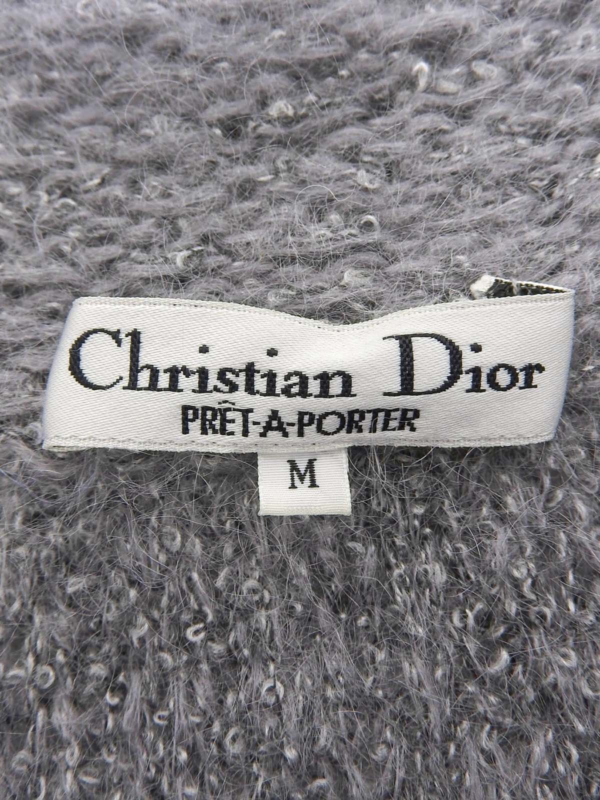 ウールロングカーディガン グレー