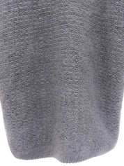 ウールロングカーディガン グレー