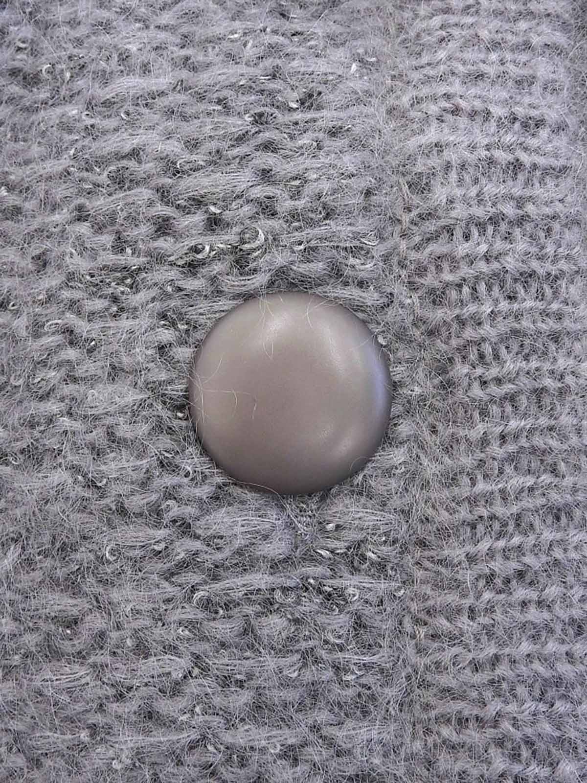 ウールロングカーディガン グレー