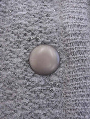 ウールロングカーディガン グレー