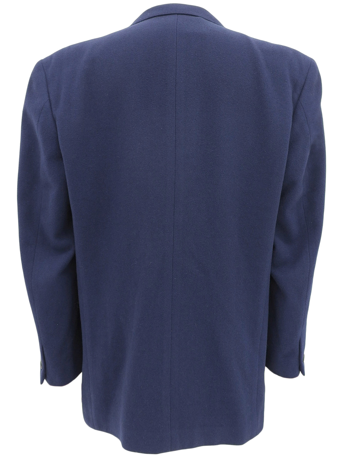 ウールエンブレムロゴ刺繍ジャケット ブルー