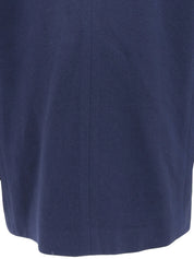 ウールエンブレムロゴ刺繍ジャケット ブルー