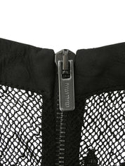 バックレースノースリーブプリーツワンピース ブラック