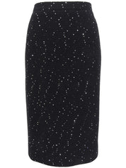 スパンコールデザインセットアップ ブラック