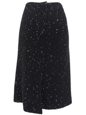 スパンコールデザインセットアップ ブラック