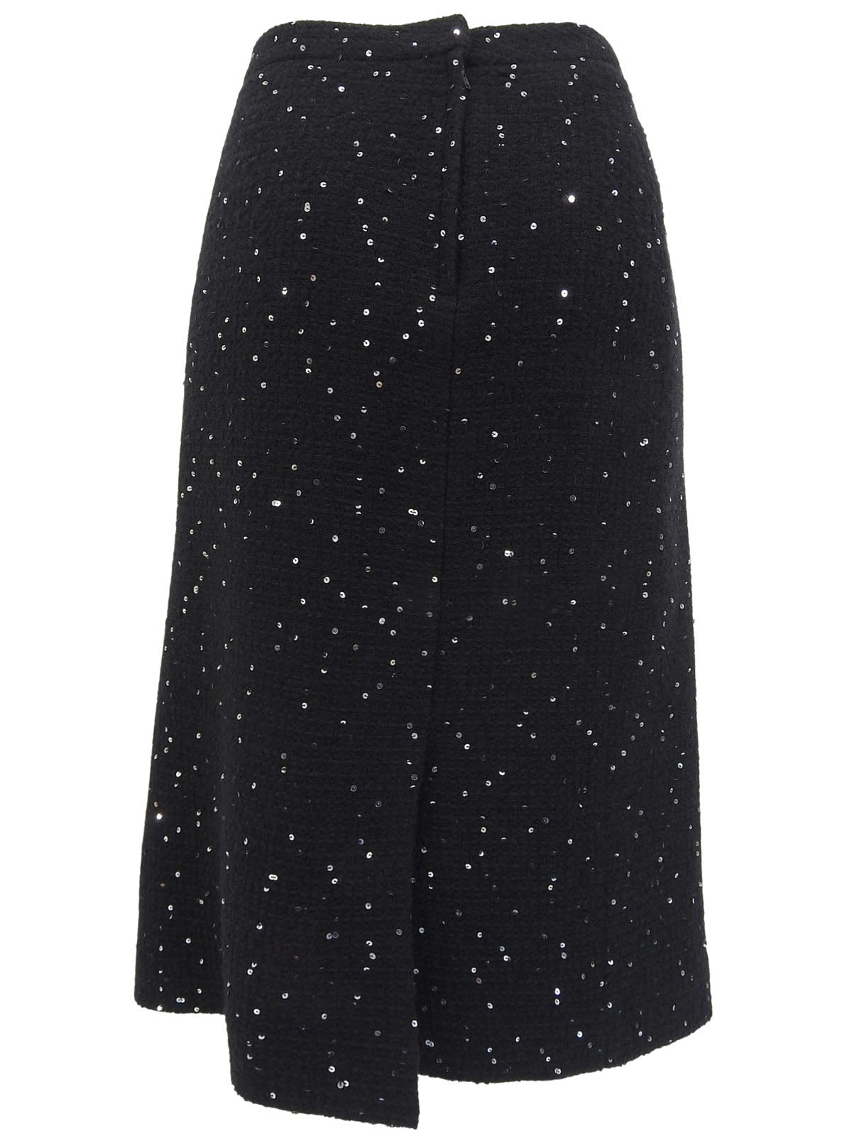 スパンコールデザインセットアップ ブラック