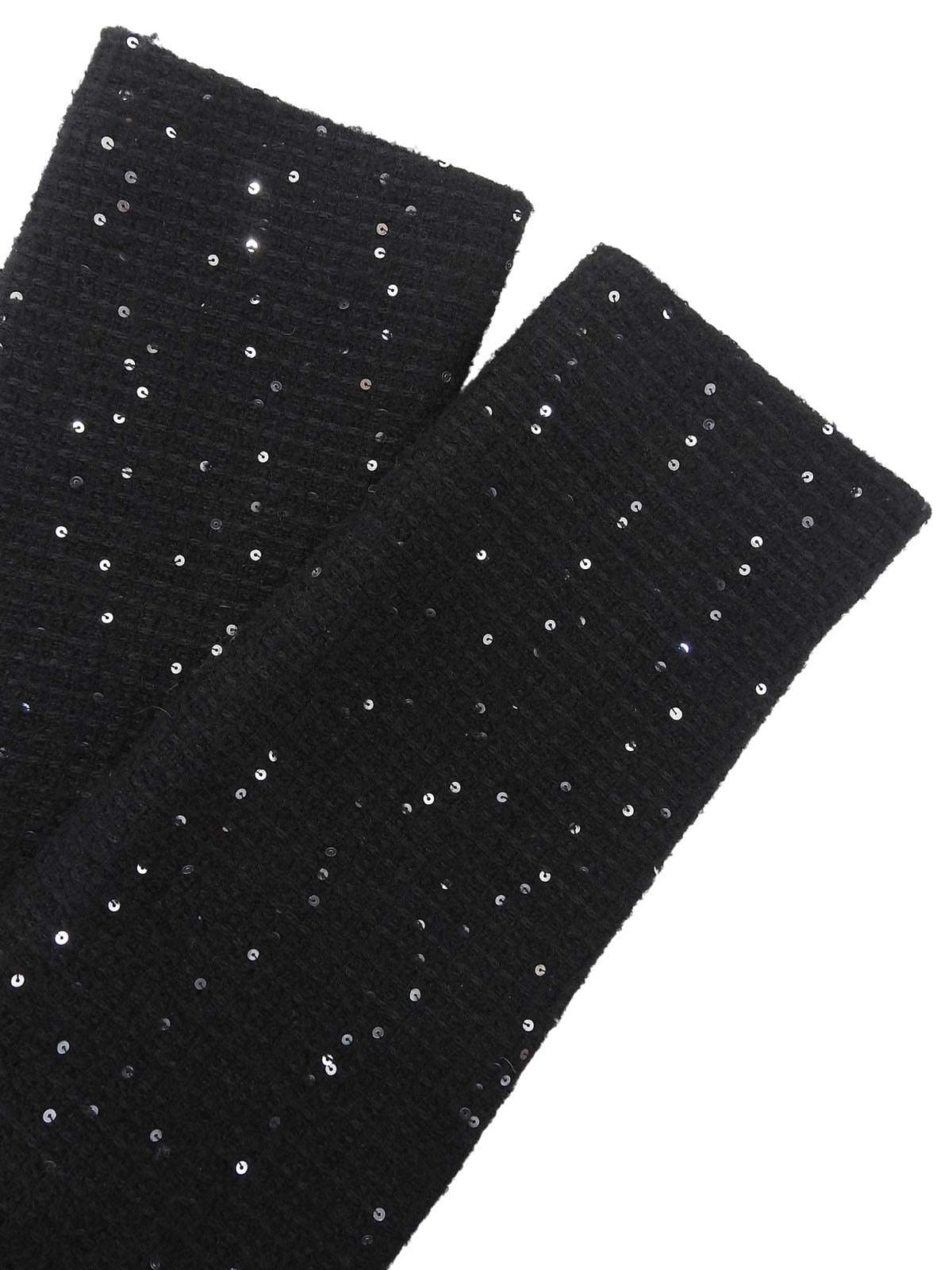 スパンコールデザインセットアップ ブラック