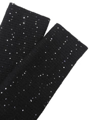 スパンコールデザインセットアップ ブラック