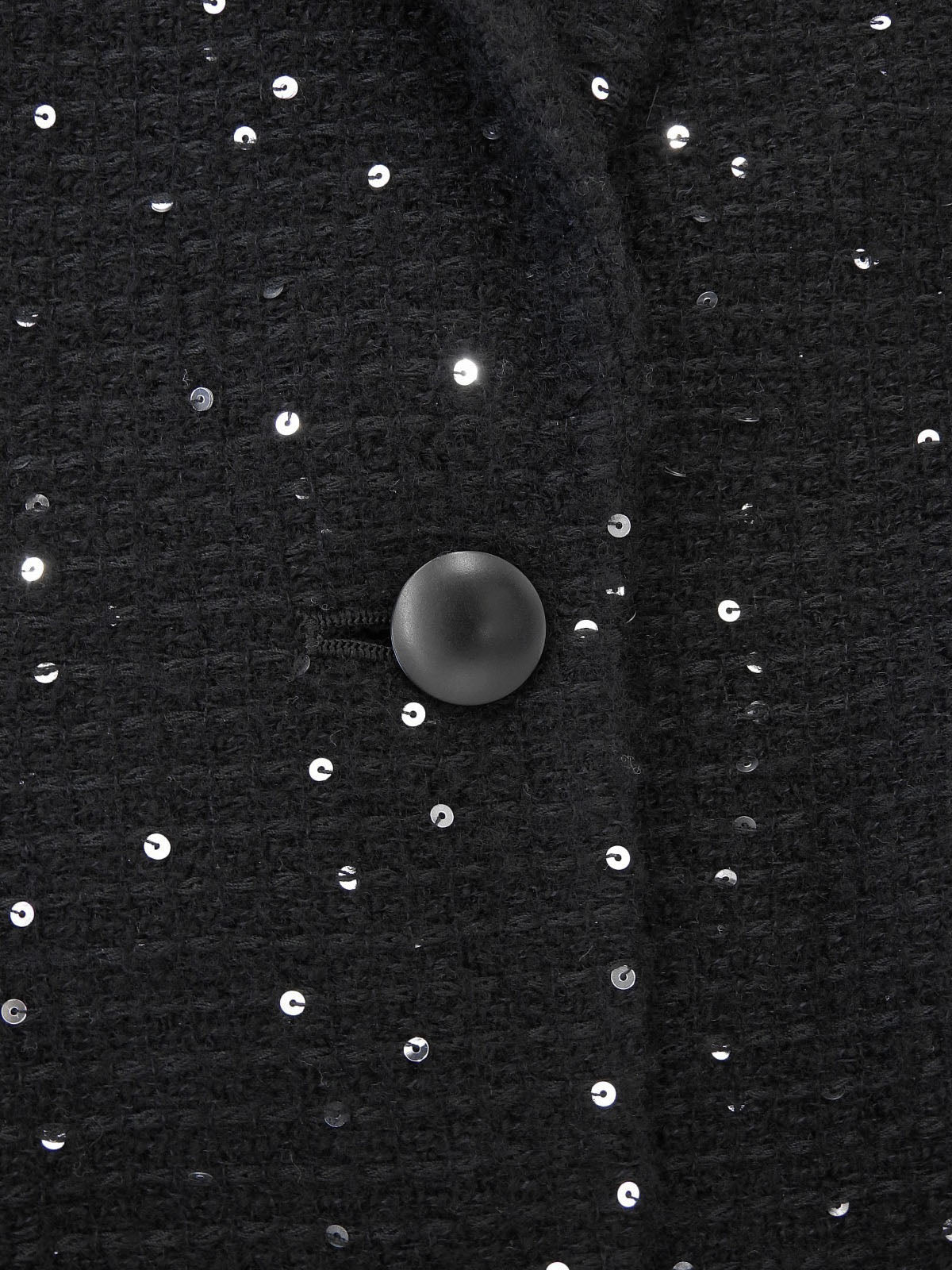 スパンコールデザインセットアップ ブラック