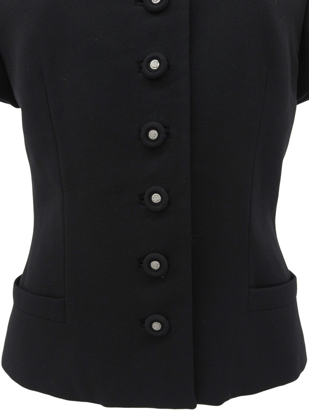 メデューサボタンハーフスリーブジャケット ブラック